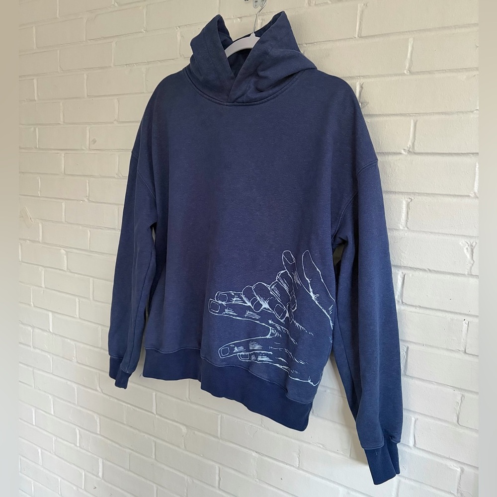 ❌SOLD❌ KENSHIN KOLLECTION Graphic Hoodie Hand+Wolf Anime/Manga Design, SZ M EUC - Picture 3 of 9